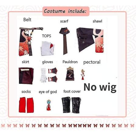 Anime Game Genshin Impact Kiryu Kazuha Battle Suit Kaedehara Wanye Uniform Wig Cosplay Kostym Hallo