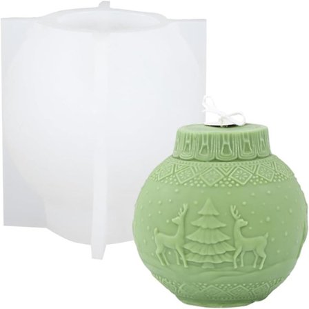 3D Jul Lys Form Silikon Lys Form Kompatibel Lysproduksjon Jul Lys Form Silikon Form Kompatibel Lysproduksjon DIY Håndverk Dekorasjon