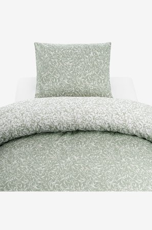 Borganäs of Sweden - Pussilakanasetti Garden, 2 osaa - Vihreä - Pussilakanasetit - 150X210 - - Homeroom