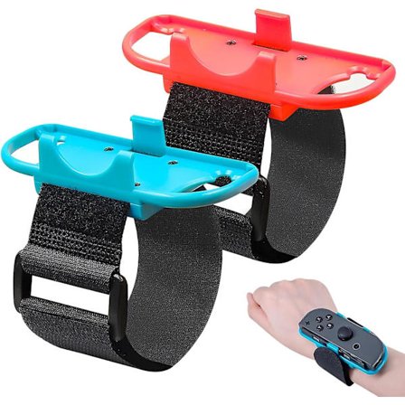 1 Par Håndleddsbånd for Switch Dance-spill, Justerbart Håndleddsbånd Switch Joy-Cons Tilbehør for Just Dance 2024 2023 2022 2021