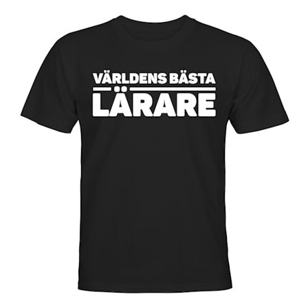 Världens Bästa Lärare - T-SHIRT - UNISEX