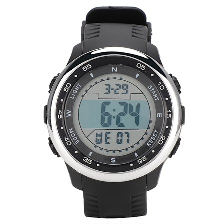 KAK Serie Stort Urskive Personlighed Super Vandtæt Casual Sport Ur (Sølv)