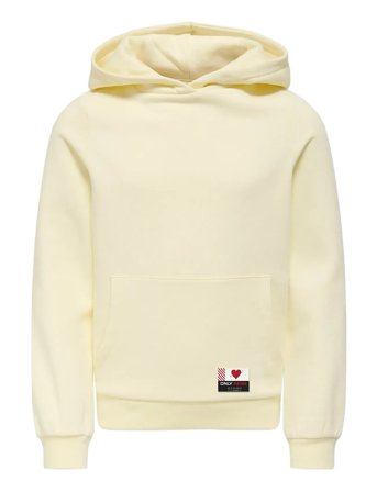 Kognoomi-Vinta Label Ls Hood Cs Swt Noos Cream Kids Only