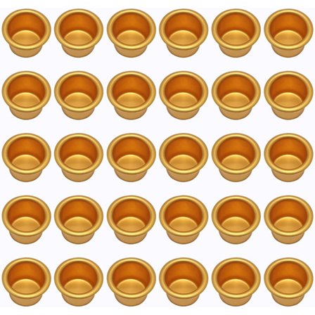 30 st Mini Ljusstake (30 st, Guld), Metall Ljusstake, S