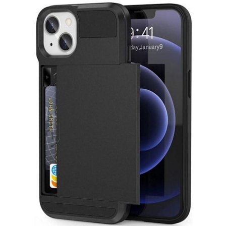 iPhone 14 Stöttåligt Skal med Kortfack