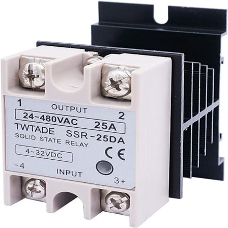 Enfas halvledarrelä DC-styrd AC