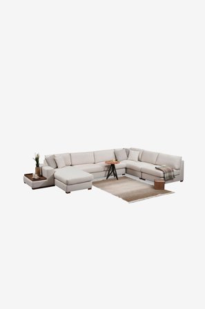 Homitis - Hjørnesofa Loop 10 - Beige - Sofaer med chaiselong - Fra Homeroom