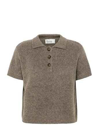Palomamw Knit Polo Ss Beige My Essential Wardrobe