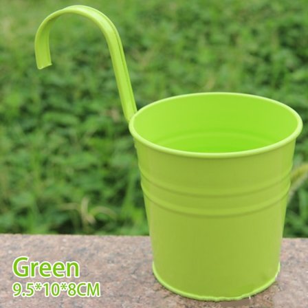 1 st trädgårdsblomkrukor vägghängande hink för balkongväxter