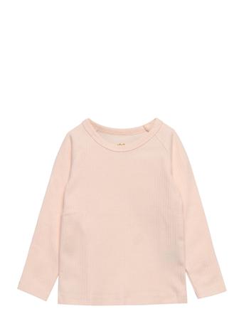 Rib Jersey Classic Longsleeve Shirt Langærmet T-shirt Lyserød Copenhagen Colors