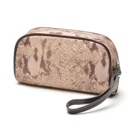 Beige Necessär I Nylon Resenecessär För Resan Beige
