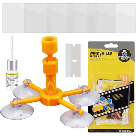 Vindruta Reparationssats - Vindruta Sprucka Reparationssats, Reparerar Vindruta Stenar, Oxöga, Stjärnformad, Halvmåneformad