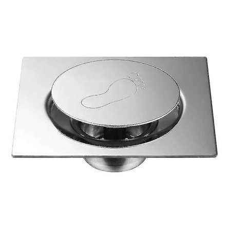 Gulvafløb i Rustfrit Stål - Skjult Gulvafløb - Springtryk Gulvafløb (15x15)