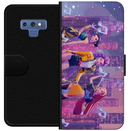Kompatibelt Lommeboketui til Samsung Samsung Galaxy Note9 Futuristisk K-Pop Demon Hunters jentegruppe illustrasjon med neonby popkultur estetikk og kr