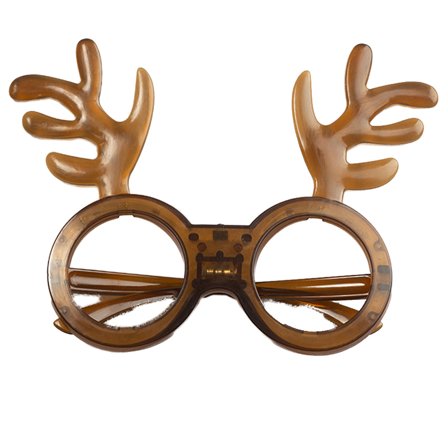 LED Briller med Rensdyrhorn