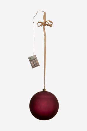 Star Trading - Dekor Bliss 20 cm - Rød - Dekorativ julebelysning - Fra Homeroom