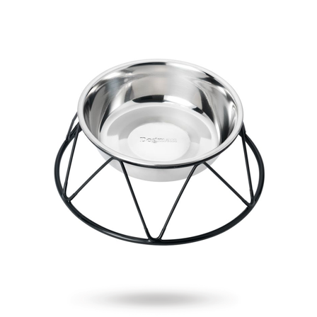 Dogman Matskål Menja - Svart - Matskåler, Hundegobiter & Tyggeben til hund & katt på Doggie.no - Hundegodbiter, Tyggebein & matskåler