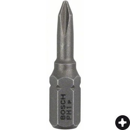 Bosch PH1 Bits 3-pak 25mm, Maskintilbehør & forbrugsvarer