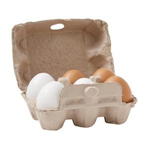 Kids Concept Eggs 6 pcs One Size - Role play - One size - Beige