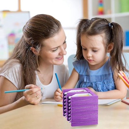 16-fack Diamond Painting-fack Organizer Diamond Painting Tillbehör Fack Diamond Painting Kit Organizer Lila