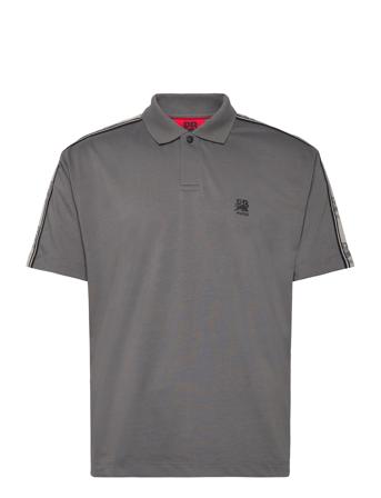 Drack_Rb Designers Polos Short-sleeved Grey HUGO