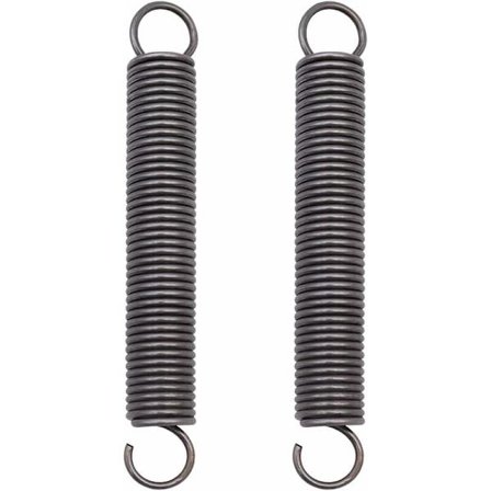 2 stk. Stålforlængerfjeder Komprimeret fjeder Dobbelte krogfjedre - 2x18x150mm - Slid- og temperaturbestandig