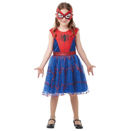 Marvel Girls Deluxe Spider-Girl Tutu Kjolfantasi 3-4 År Blå/Röd