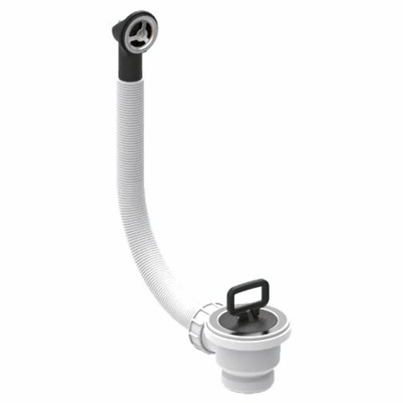 Piletta Valsir per lavello 1"1/2 con tappo e troppopieno tondo