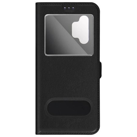 Smartphone-fodral - AVIZAR - Samsung Galaxy A13 5G/A04s - Dubbel fönster - Videostöd - Svart