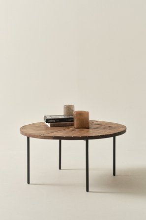 Jotex - Sofabord, Diameter 80 Cm Svart - NEHRU - Kjøp Sofabord hos Jotex