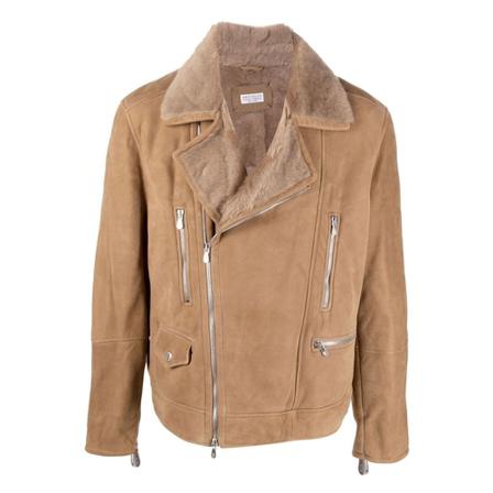 Brunello Cucinelli, Winter Jackets Bruin, Heren, Maat:M