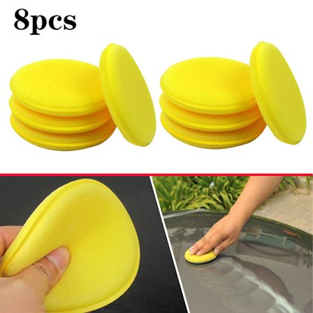 Autovaahtosieni 8kpl vaahtosieni vaha-applikaattori Puhdistus Yksityiskohdat Auton vahaus Kiillotus Auton kotihoito Puhdistus|sienet, liinat & amp; 