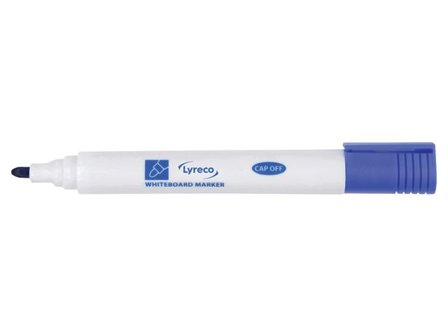 Lyreco Whiteboardpenna drywipe rund blå - Lyreco - Kontorsmaterial - Pennor - Whiteboardpennor - Rund spets