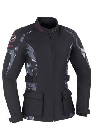 Motorradjacke Bering April Damen Schwarz Tarnfarbe S