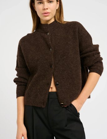 Gestuz Alphagz Short Cardigan - Brown - XL