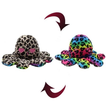 Trykt Flip Blekksprut Søt Dobbeltsidig Uttrykk Blekksprut Dukke