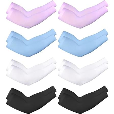 8 Paria Unisex UV-Suojauksella Varustettuja J siilkivarsik reit White Black Pink Skyblue