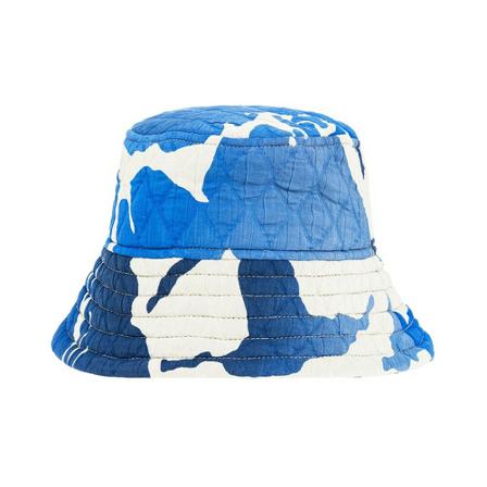 Dries Van Noten Quilted bucket Hoed , Blauw , Heren , Maat: M Hoeden