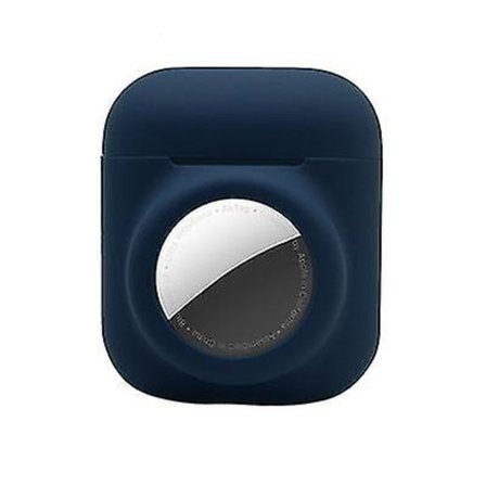 2 i 1 cover kompatibelt med Airpod 1&2 och AirTag , mjukt cover för Airpod 1&2 och AirTag