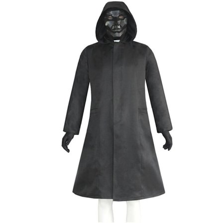 Gos- Squid Game Manager vindjakke + maske + handsker Bxz