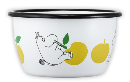 Mummi Emaljebolle Epler Gul 3dl