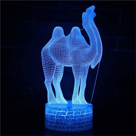3D Illusion Lampe Dyr Natlys 16 Farver med Fjernbetjening Led USB Skrivebord Bordlampe Gave Soveværelse Hjem Dekoration Lys