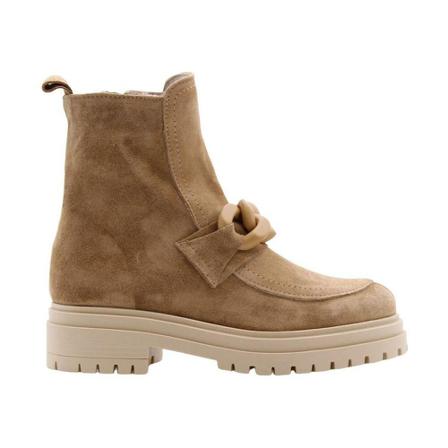 E mia Bottine , Beige , Dames , Maat: 38 EU Enkellaarsjes