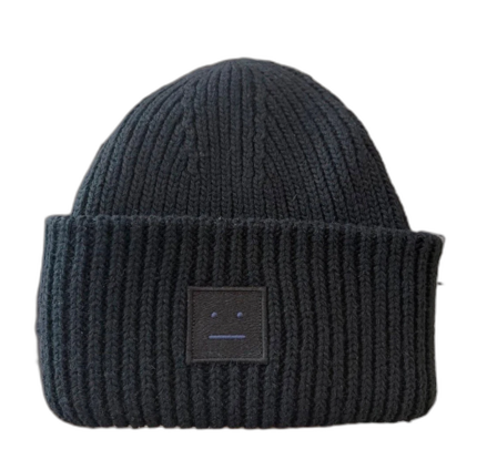 Svart stickad mössa Acne Studios