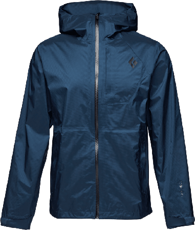 Black Diamond Men's Treeline Rain Shell Men rain jackets Blue XL
