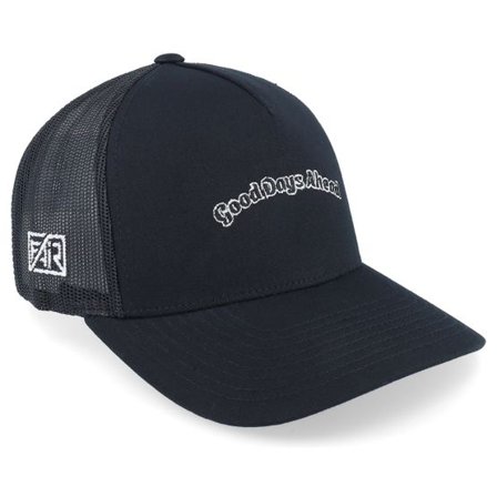 Fair - Svart trucker Keps - Good Days Ahead Black A-frame Trucker @ Hatstore