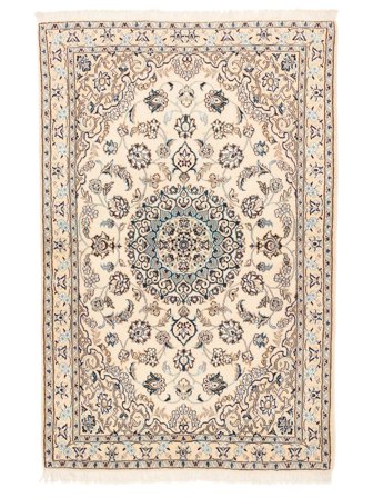 Hand Knotted Nain Fine 9La Rug 100X152 Wool Beige/Brown Small