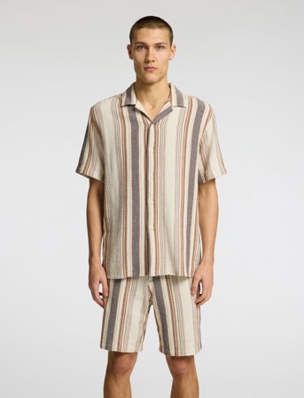 Selected Slhrelax-Sal Shirt Ss Resort - Multi/patterned - L