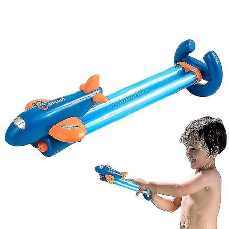 Vandsprøjte Pool Legetøj 13-19 Ft Rækkevidde Strand Vandspil Til Børn Udtrækkeligt Vand Legetøj Med Vandleg Funktioner Sommeraktivitet Himmelblå