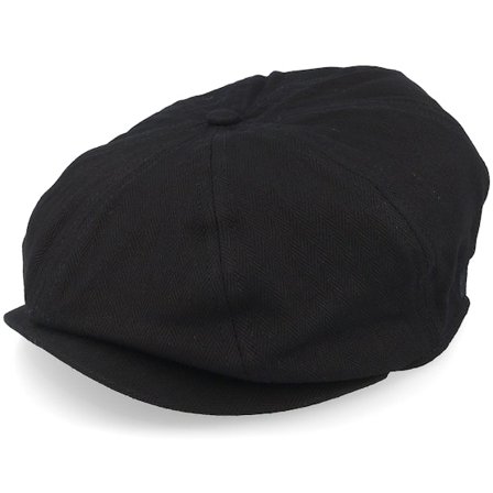 Brixton - Kids Baby Brood Black Snap Cap Flatcap Black Cap - @ Hatstore